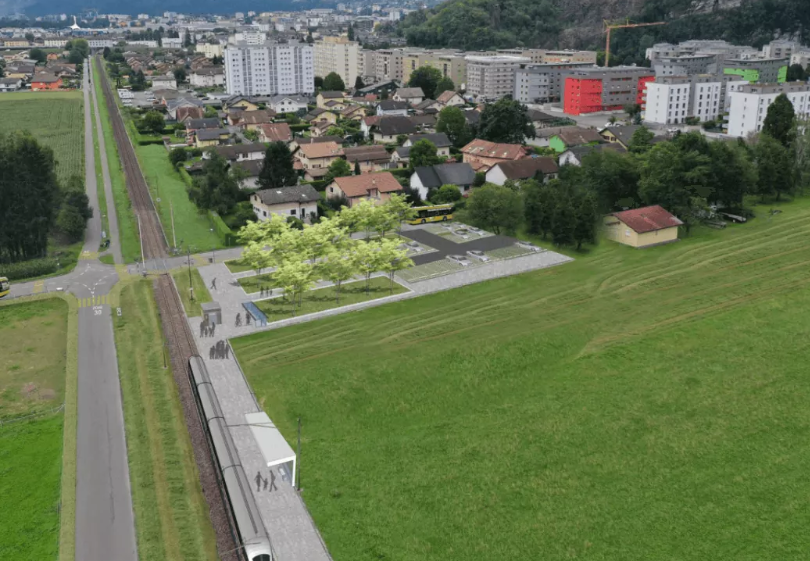 Nouvelle halte CFF à Collombey-le-Grand
